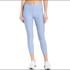 Outdoor Voices 7/8 warm up leggings M Heathered Blue